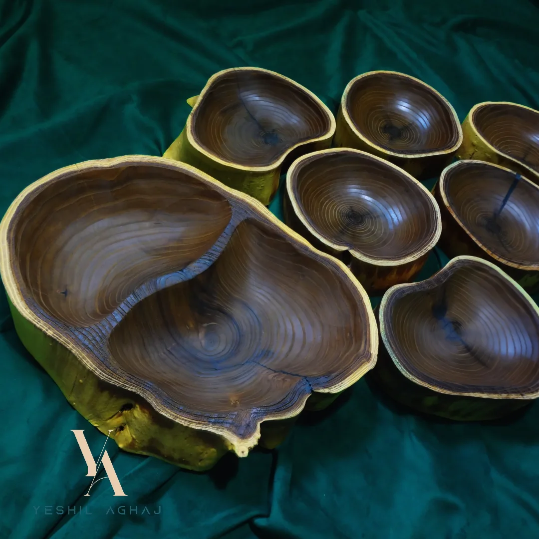 ست ظروف چوبی سنجد کد_4721